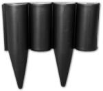 Bradas Palisadă de grădină din plastic 2, 5m negru PALGARDEN (OBP1202-002BK)