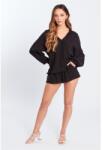 Influence Къси панталони Influence Women's Button Shirt and Shorts Set - Black
