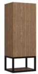 Strohm Teka Itaca oldalszekrény 90x35x27 Dió/Fekete, balos 187130013 (187130013)