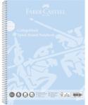 Faber-Castell Spirálfüzet A/4 vonalas Faber 80 lapos 90g, perforált, lefűzhető vonalas égkék