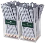 Faber-Castell Grafitceruza display, HB, háromszögletű, FABER-CASTELL "Grip 2001", ezüst (144 db) (TFC117023)