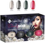 Crystal Nails - PEARLY NOIR - 3 STEP CRYSTALAC KÉSZLET (4X4ML)