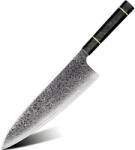 HARAHU Cuțit de bucătărie damasc TS-37446 - Big Chef / Negru KP37446