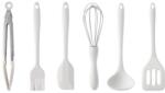 Cyrax Set 6 Ustensile de Bucatarie, 23 x 13 x 3 cm Alb Ivory (133123)