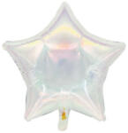Balloons4party Balon folie stea holograma alba 45 cm