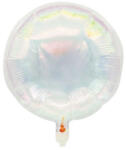 Balloons4party Balon folie rotund holograma alba 45 cm