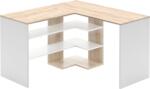 Mobikon Birou de colt DTD stejar sonoma alb Tamari 120x120x75, 4 cm (0000397091)