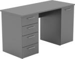 Mobikon Birou DTD grafit Eustach 137x60x76, 3 cm (0000405605)