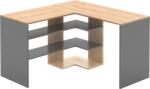 Mobikon Birou de colt DTD stejar artisan grafit Tamari 120x120x75, 4 cm (0000397090)