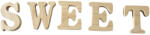 Gabeliz SWEET betűsor fából különböző színekben (8030)