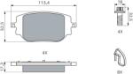 Bosch Set placute frana BOSCH 0 986 460 184 (0 986 460 184)