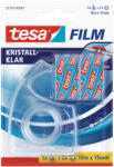 tesa Ragasztószalag 15mmx10m irodai 2 db víztiszta szalag+adagoló 57319 Crystal Clear Tesa (57319-00001-04) - veryjet