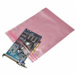  Simítózáras tasak 203x254mm, antisztatikus 100 db/csomag, rózsaszín (20-112-0810) - veryjet