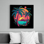 printfashion Nyári hangulat - Vászonkép - Fekete (17507503)