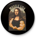 printfashion muscle lisa - Kitűző, hűtőmágnes - Fekete (17494893)