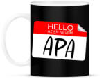 printfashion Hello az én nevem apa - Bögre - Fekete (17504283)