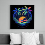 printfashion Nyári hangulat - Vászonkép - Fekete (17503003)