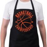 printfashion Kosárlabda - Kötény - Fekete (17493987)