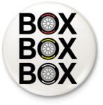 printfashion box box box - Kitűző, hűtőmágnes - Fehér (17497592)