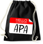 printfashion Hello az én nevem apa - Sportzsák, Tornazsák - Fekete (17503713)
