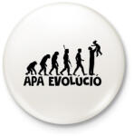 printfashion APA EVOLÚCIÓ - Kitűző, hűtőmágnes - Fehér (17502542)
