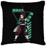 printfashion Demon Slayer Tanjirou - Párnahuzat, Díszpárnahuzat - Fekete (17406364)