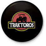 printfashion Traktoros - Kitűző, hűtőmágnes - Fekete (17515947)