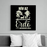 printfashion Hív az erdő - Vászonkép - Fekete (17512807)