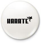 printfashion KARATE - Kitűző, hűtőmágnes - Fehér (17500742)
