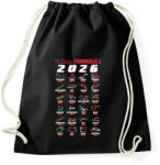 printfashion F1 2026 versenynaptár - Sportzsák, Tornazsák - Fekete (17520489)