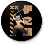 printfashion demon slayer Inosuke - Kitűző, hűtőmágnes - Fekete (17407283)