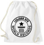 printfashion legjobb apa világrekord fekete - Sportzsák, Tornazsák - Fehér (17504486)