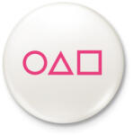 printfashion HD Squid Game Play - Kitűző, hűtőmágnes - Fehér (17524844)