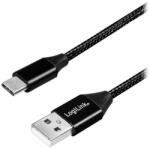 LogiLink Кабел за данни Logilink, CU0140, USB 2.0 (T) към USB 2.0 Type-C (T), 1 м, Premium, Черен (CU0140) (CU0140)