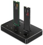 Qoltec 52274 SSD Dokkoló állomás (USB-C - M. 2 SATA, NVMe) (52274) (52274)