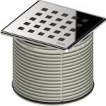 TECE Inaltator Cu Grila Otel Inox, 100 Mm, Grila De Design 'quadratum (3660007)