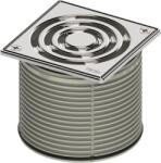 TECE Inaltator Cu Grila Otel Inox, 100 Mm, Grila De Design, Fixare Cu Suruburi (3660009)