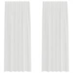 vidaXL 2 db fehér voile függönyök rúd zsebekkel 0.25 kg 4102243 4102243 (4102243)