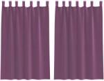 vidaXL 2 db lila fátyolfüggönyök hurokkal 140x175 cm 0.23 kg 4102292 (4102292)