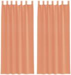 vidaXL 2 db terrakotta fátyolfüggönyök hurokkal 140x245 cm 0.25 kg 4102324 (4102324)