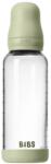 Bibs Стъклена бебешка бутилка Bibs - С каучуков биберон, 240 ml, Sage (5020250) - ozone