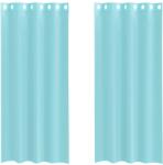 vidaXL 2 db türkizkékkel voile fátyolfüggönyök rojtokkal 4102145 (4102145)
