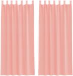 vidaXL 2 db rózsaszín fátyolfüggönyök hurokkal 140x245 cm 0.31 kg 4102289 (4102289)