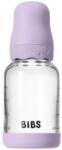 Bibs Стъклена бебешка бутилка Bibs - С каучуков биберон, 120 ml, Boheme Violet Sky (50192291) - ozone