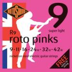 Rotosound R9 Nikkel elektromos gitár húrkészlet, szuper könnyű, 9 11 16 24 32 42 (R9)
