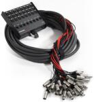 Proel EBN2408 Szerelt stage box, 24 in / 8 OUT, 25m kábel, lapos szerelt doboz - lengõ dugók (EBN2408)