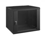 Proel WMRCD6506 Rack szekrény falba építhetõ moduláris installációhoz 6U, fekete, fém, zárható edzett üveg ajt (WMRCD6506)