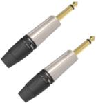 DH DHJ63MNK2 ONEHERO 6, 3mm monó jack dugó, szerelhetõ, nikkel, 2db (DHJ63MNK2)