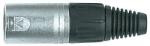 Proel XLR3MV XLR csatlakozó papa 3P nikkellel bevont alumínium, 3 pólusú (XLR3MV)