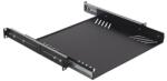 Proel ADRK1PE Rack kihúzható polc, 1U, fekete, fém, mé: 379 mm, vastagság: 1, 5 mm (ADRK1PE)